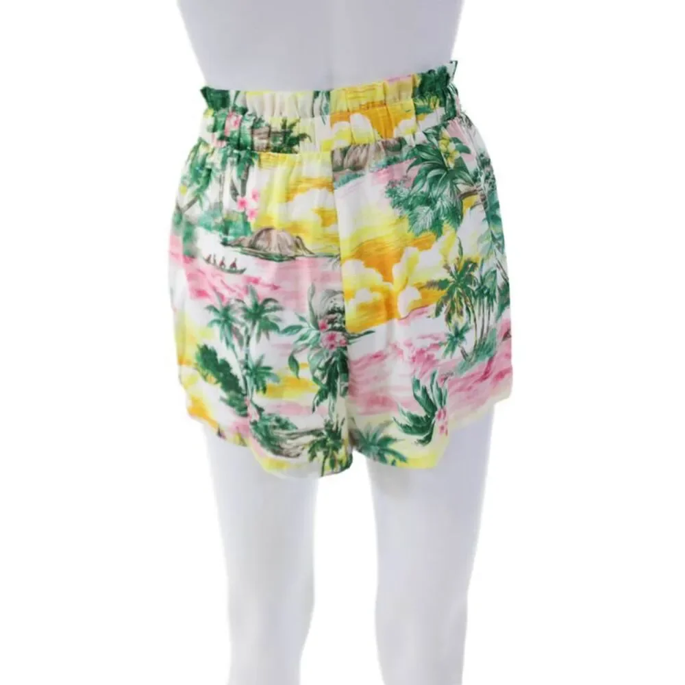 BB Dakota X Steve Madden Womens Tropical Print Stretch Shorts Multicolor Size XS